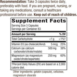 Calcium Magnesium & Vitamin D 250Capsules