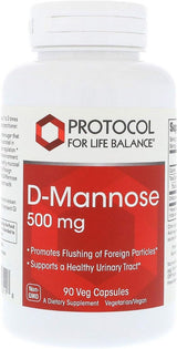 D-Mannose 500mg 90c 500 MG 90 Veggie Caps