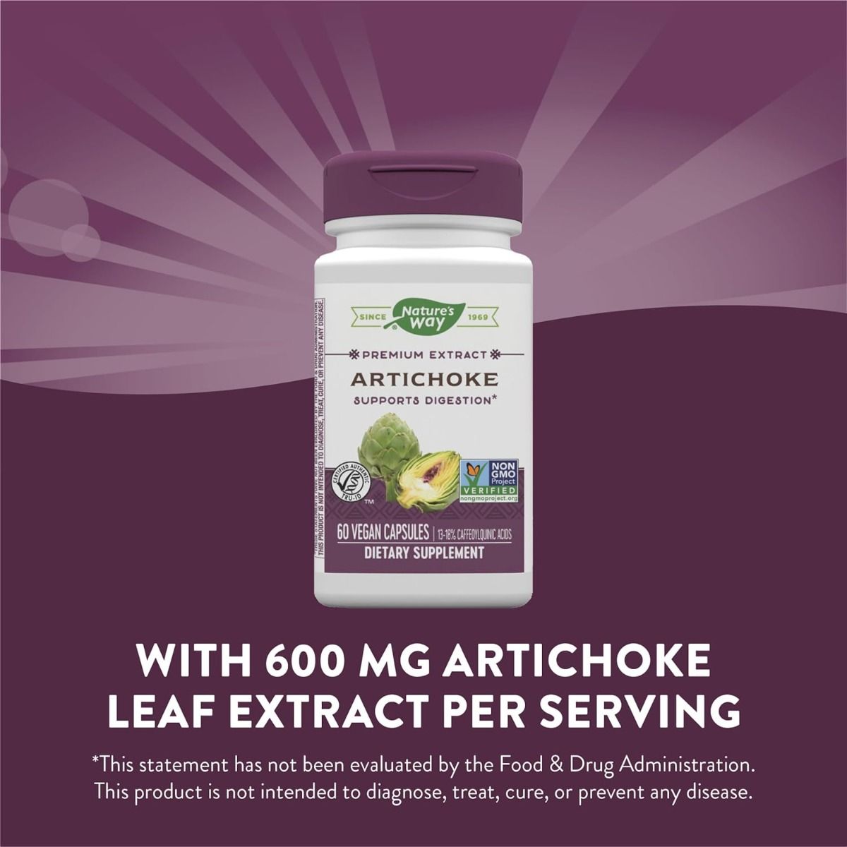 Artichoke 300 MG 60Vegan Capsules