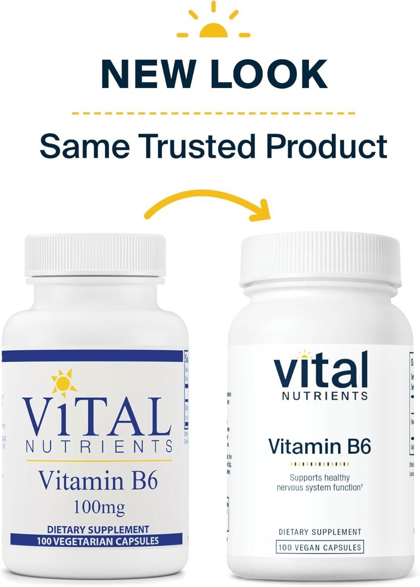 Vitamin B6 100 MG 100 Capsules