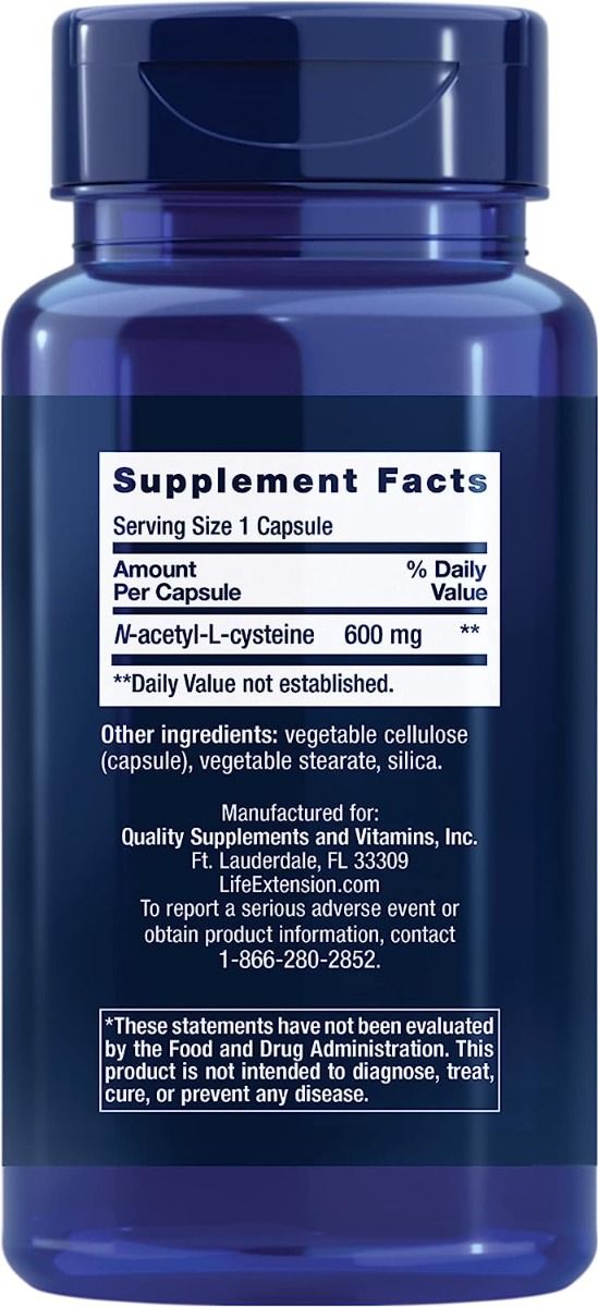 N-Acetyl-L-Cysteine 600 MG 60 Veggie Caps