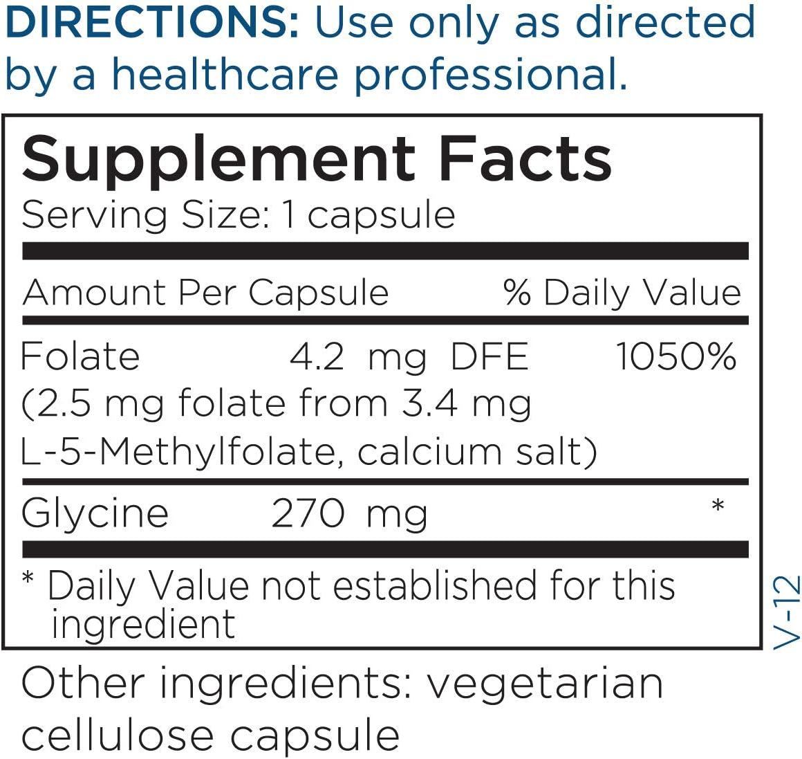 L-Methylfolate 2.5 MG 90 Veggie Caps