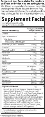 Kids Organic Multivitamin 60 Grams Powder