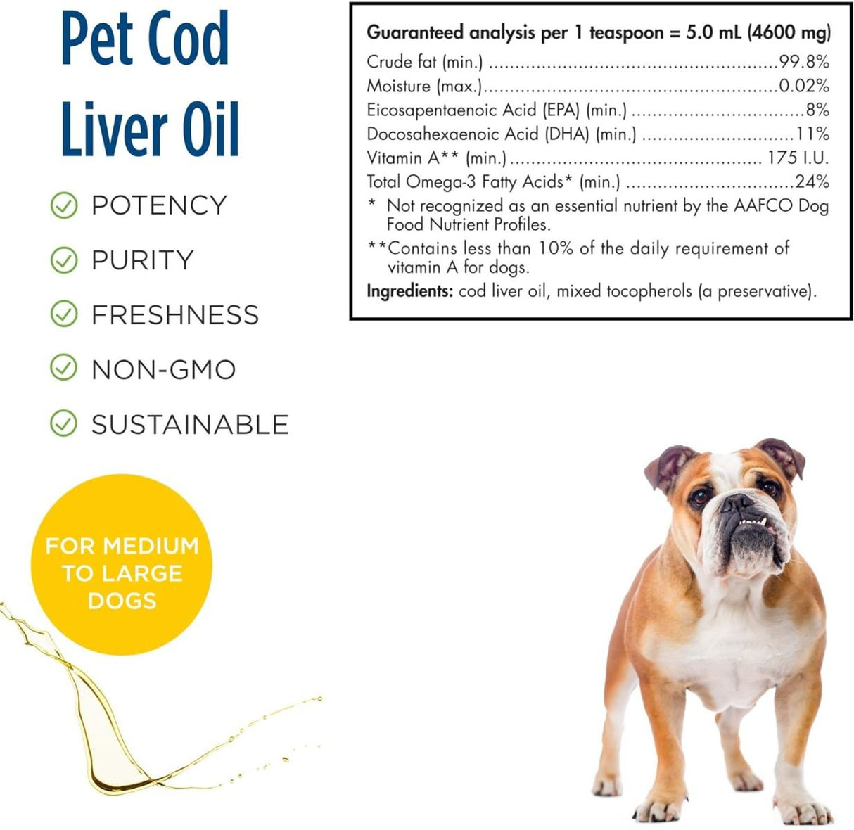 Pet Cod Liver Oil Oz Liquid