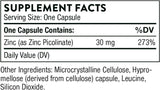 Double Strength Zinc Picolinate 30 MG 180 Veggie Caps