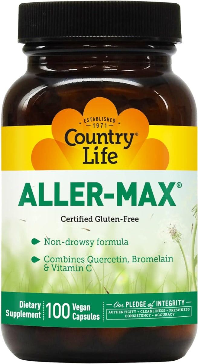 Country Life, Aller-Max With Quercitin & NAC 100 Veggie Caps