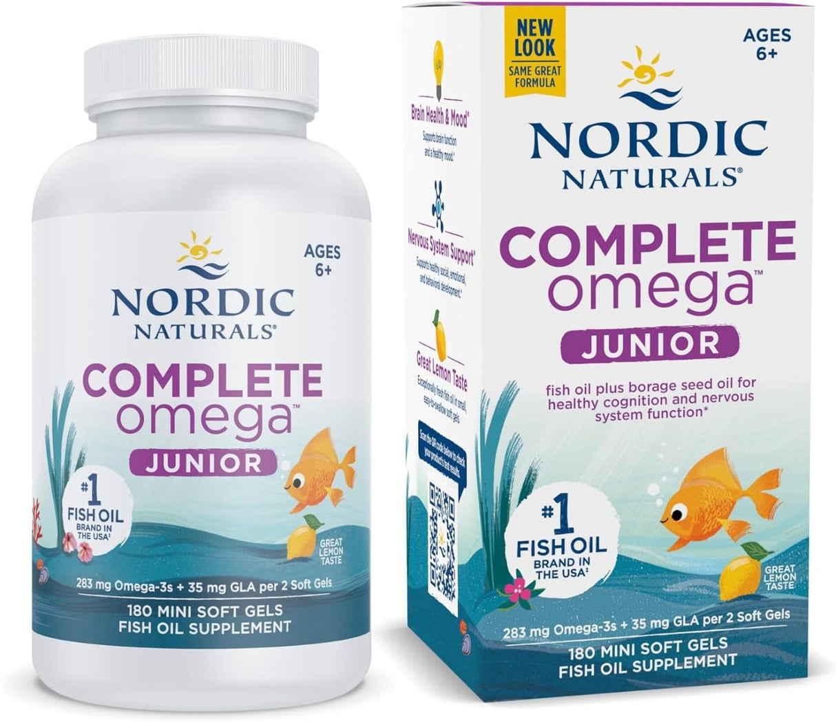 Complete Omega Junior 180 Chewable Softgels Lemon