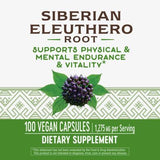 Eleuthero Siberian 100 Capsules