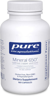 Mineral 650 without Copper and Iron 180 Capsules