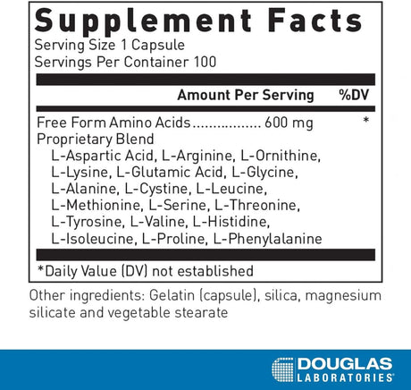 Free Form Amino Caps 100 Capsules