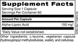 Alpha-Lipoic Acid 150 MG 60 Veggie Caps