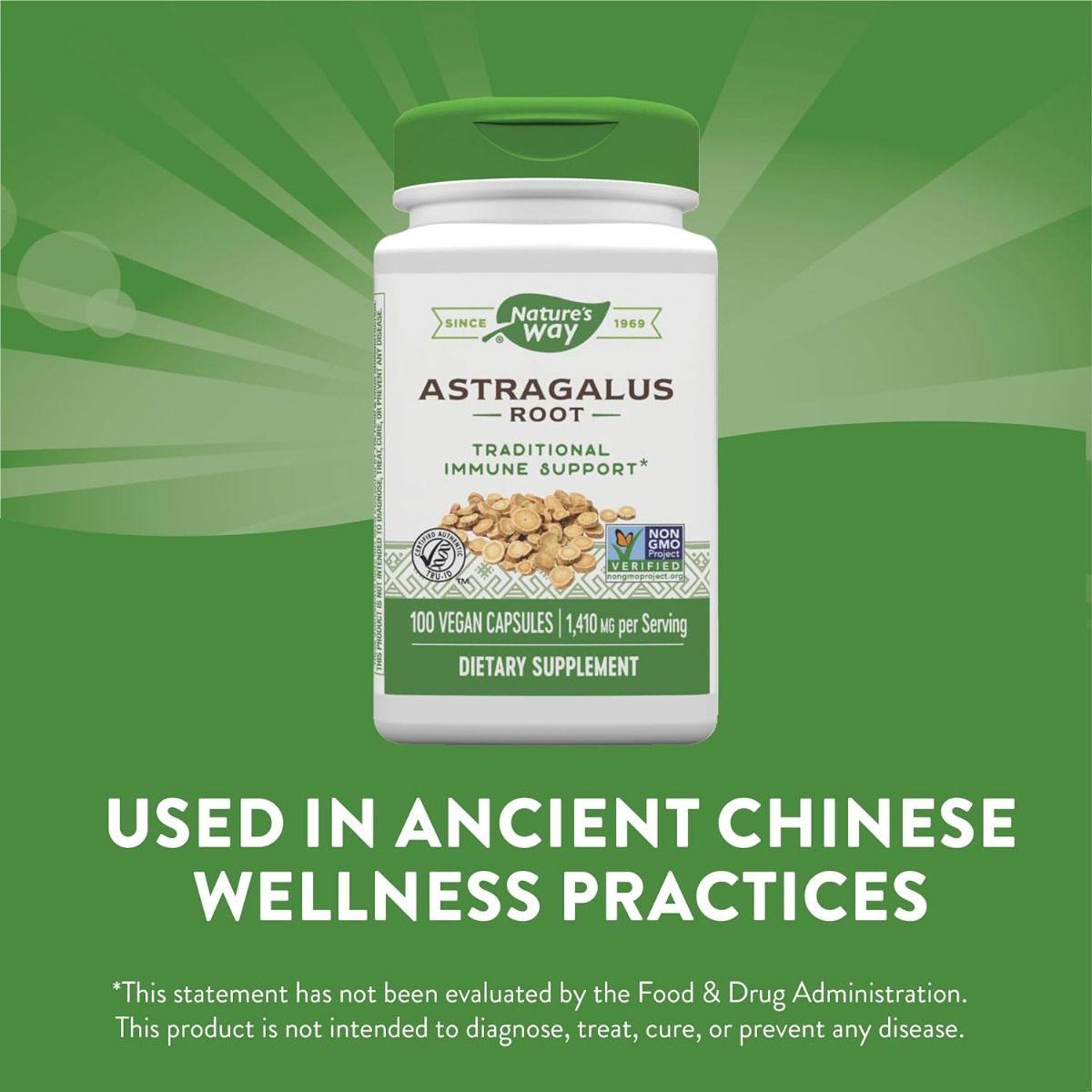 Astragalus Root 100Vegan Capsules