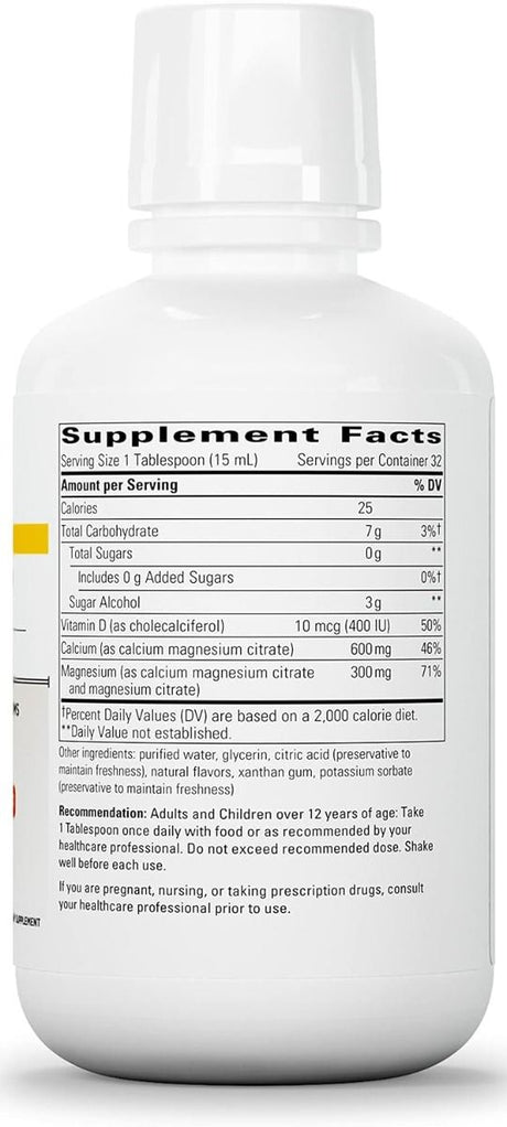 Liquid Calcium Magnesium 16 OZ Liquid Orange Vanilla