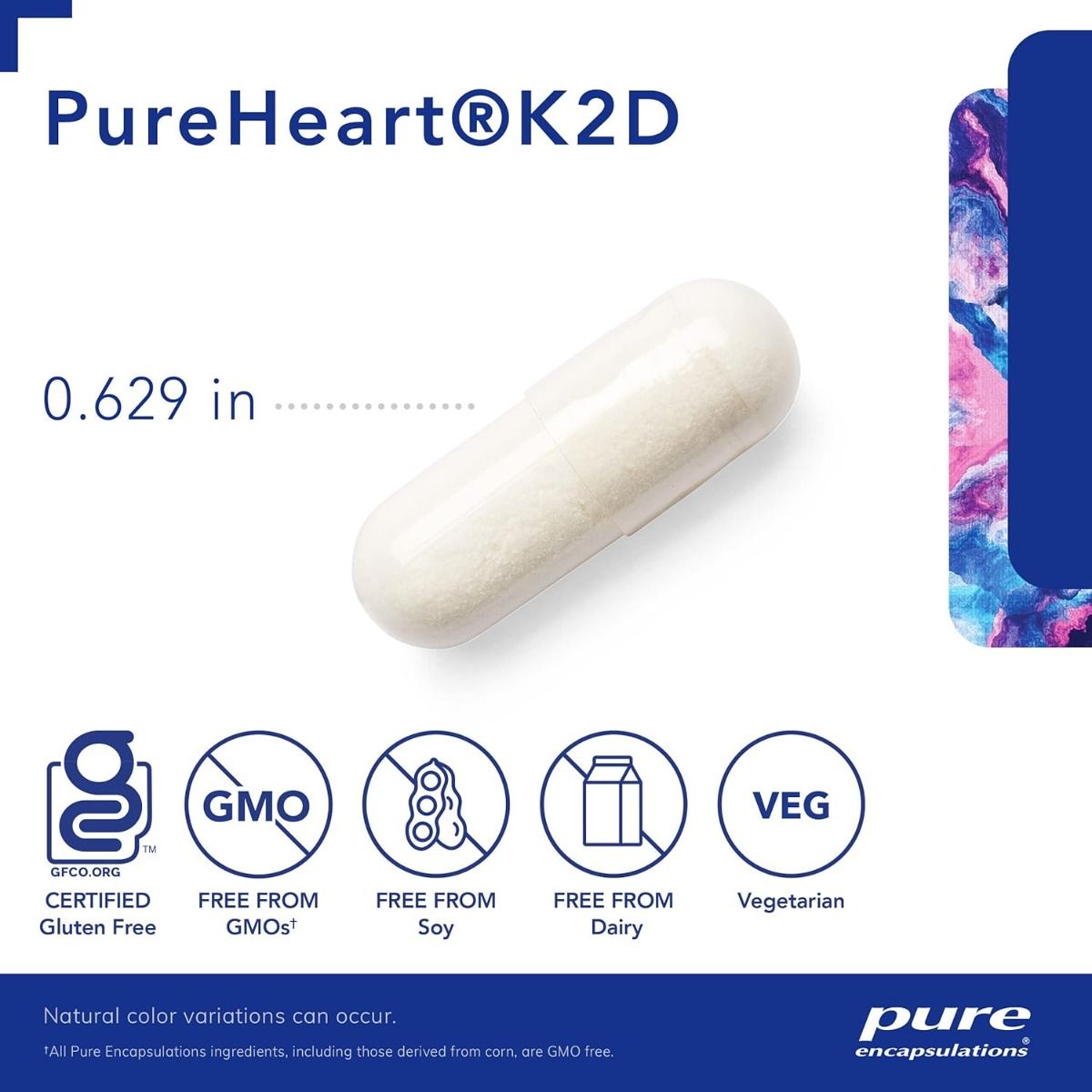 PureHeart K2 D 60 Veggie Caps