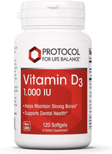 Vitamin D3 1,000 IU 120 Softgels