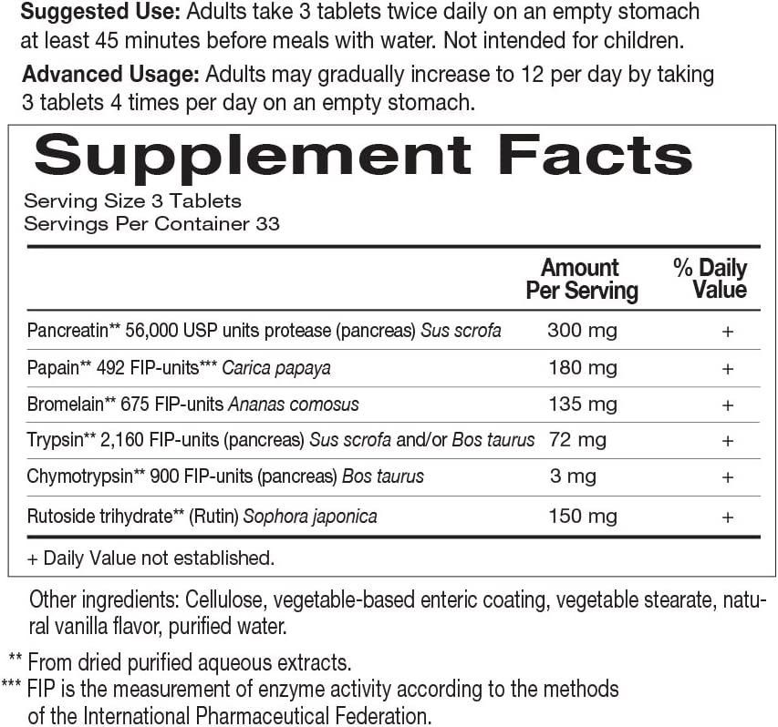 Wobenzym N 200 Tablets