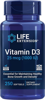 Vitamin D3 1000 IU 250 Softgels