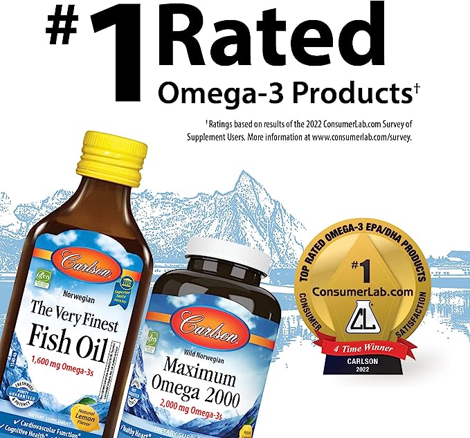 Very Finest Fish Oil Omega-3's DHA & EPA 6.7 Oz Liquid Orange