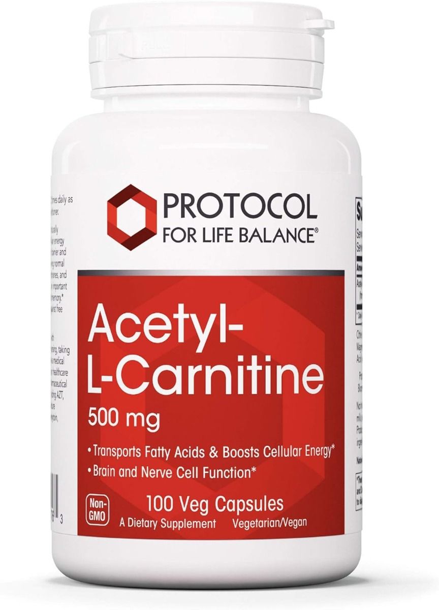 Acetyl-L-Carnitine 500 MG 100 Vegan Capsules