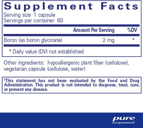 Boron (Glycinate) 60 Veggie Caps