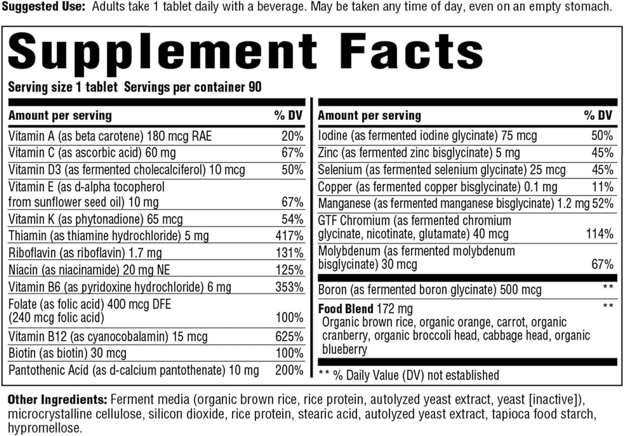 One Daily without Iron 90 Tablets