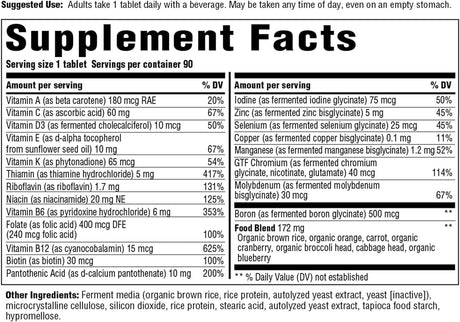 One Daily without Iron 90 Tablets