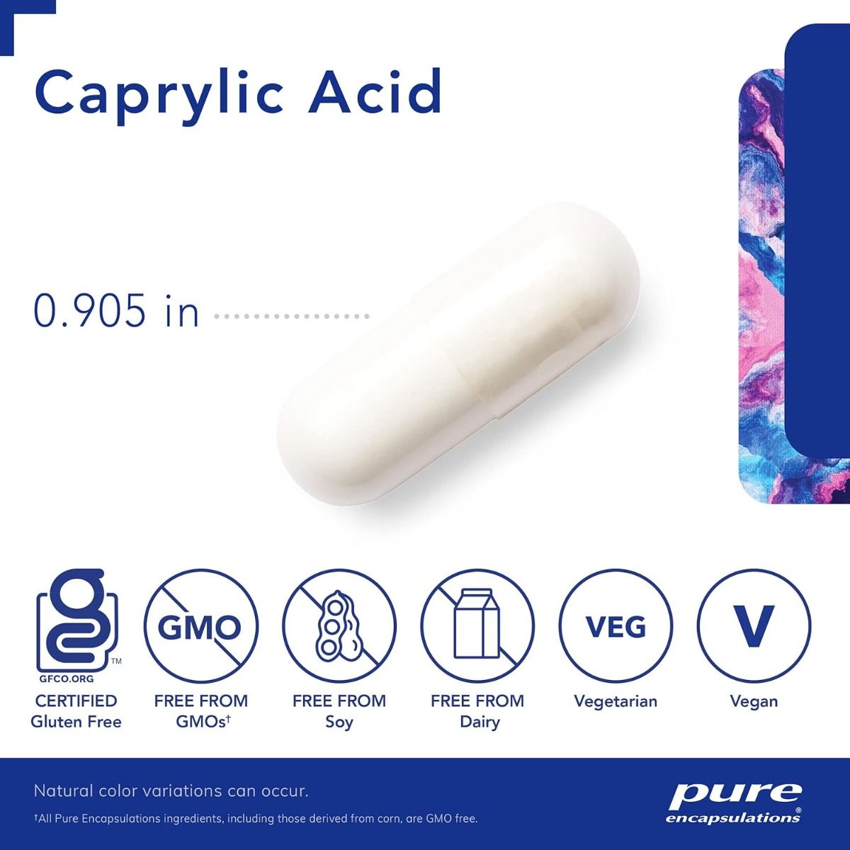 Caprylic Acid 120 Veggie Caps