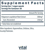 Resveratrol 500 MG 60 Capsules