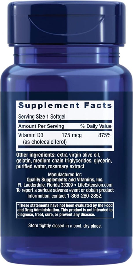 Vitamin D3 7,000 IU 60 Softgels