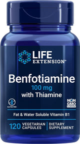 Benfotiamine with Thiamine 100 MG 120 Veggie Caps