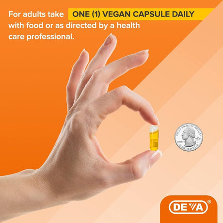 Deva Vegan Flaxseed Oil 90Vegan Capsules