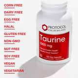 Taurine 1000 MG 100 Vegan Capsules