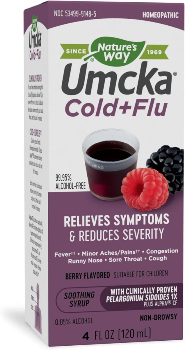 Umcka Cold+Flu 4 OZSyrupBerry