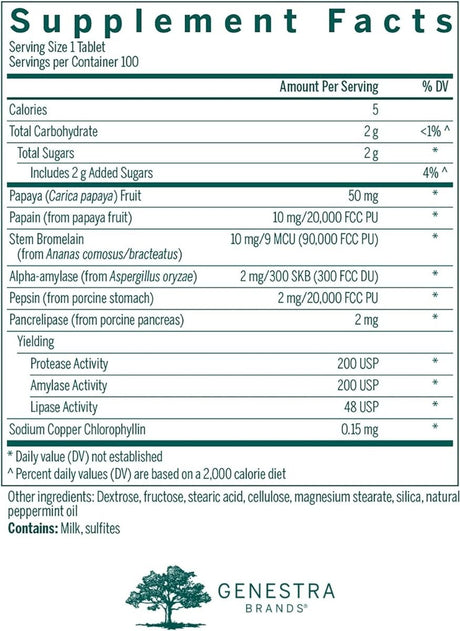 Bio Enzymes 100Chewable Tablets