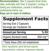 Burdock Root 100 Capsules