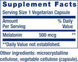 Melatonin 500 MCG 200 Veggie Caps