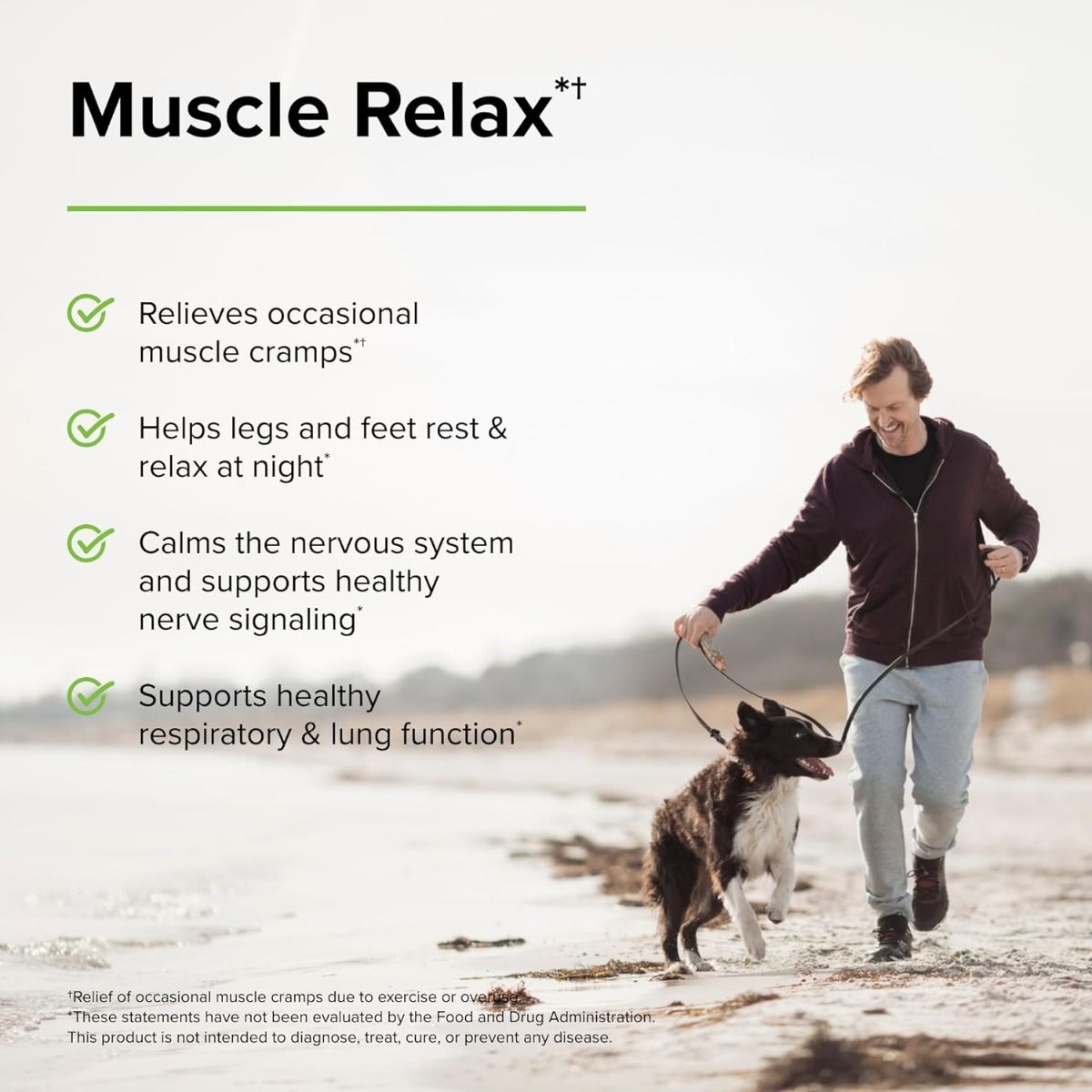 Muscle Relax with Magnesium Calcium & Zinc 60 Capsules