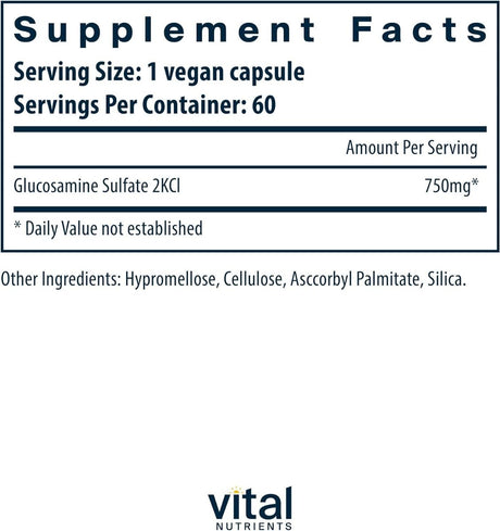 Glucosamine Sulfate 750 MG 120 Veggie Caps