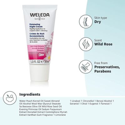 Renewing Night Cream - Wild Rose 1 fl oz Cream