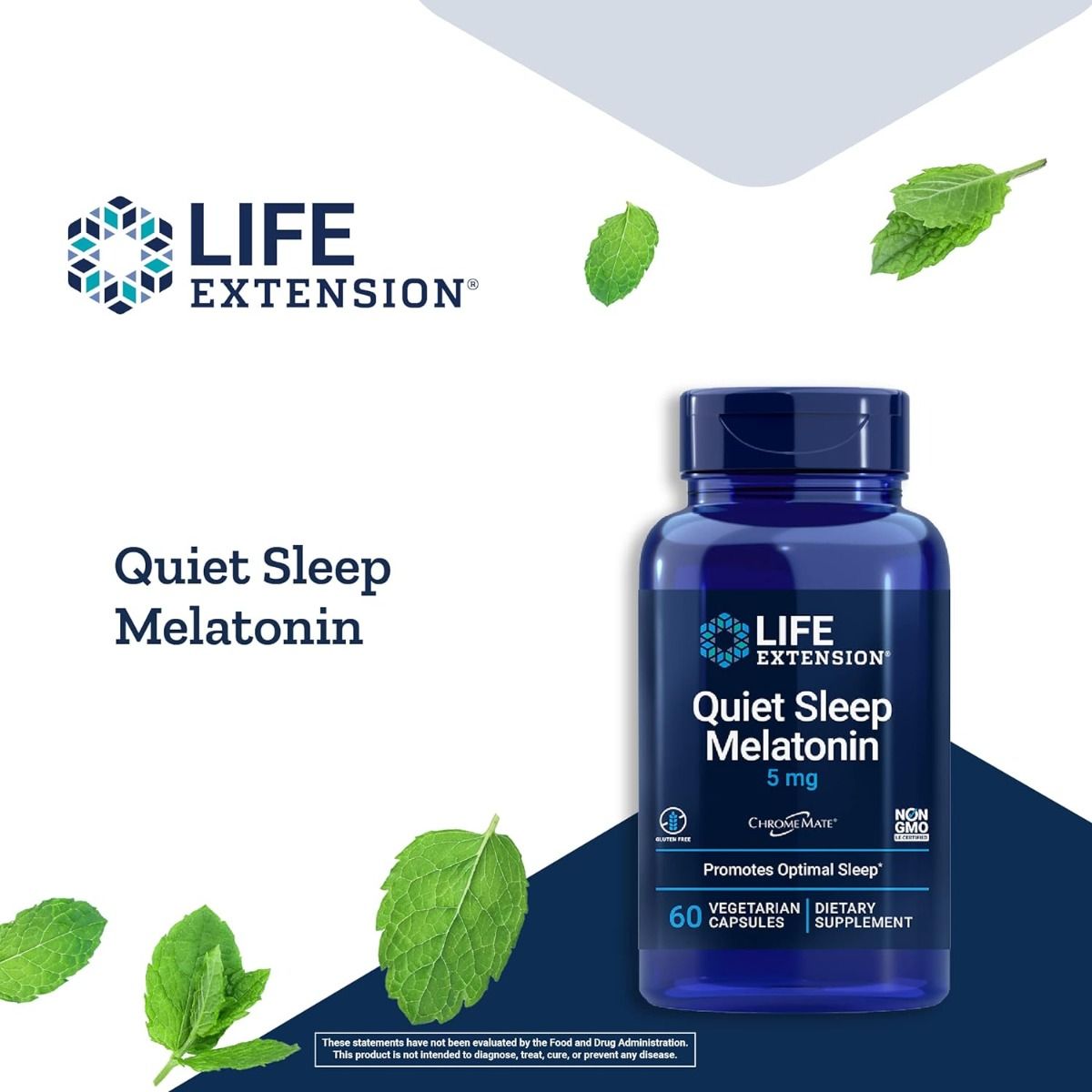 Quiet Sleep Melatonin FKA Natural Sleep 5 MG 60 Veggie Caps