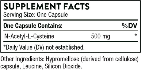 NAC (formerly Cyste Plus) 500 Mg 90 Veggie Caps