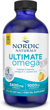 Ultimate Omega Xtra 8 Oz Liquid Lemon