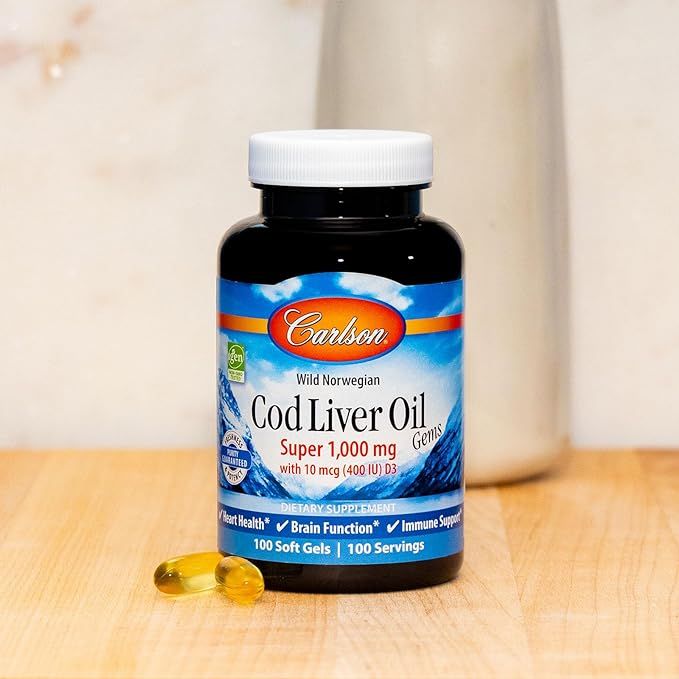 Cod Liver Oil 100 Softgels