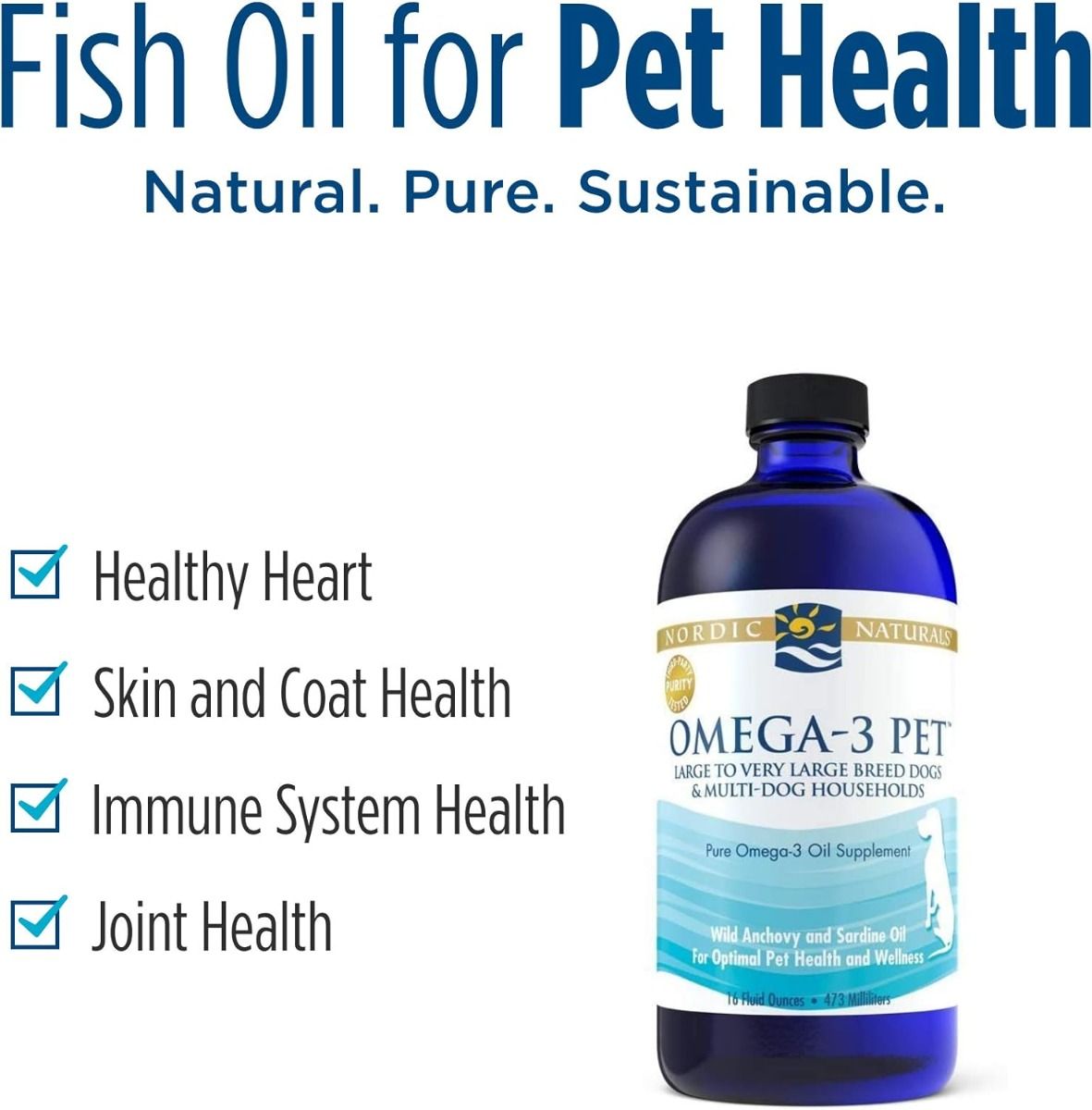 Omega-3 Pet 16 Oz Liquid Unflavored