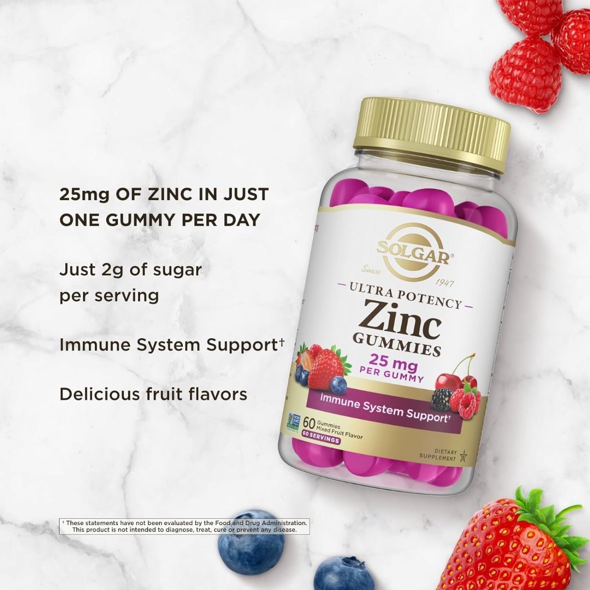 Ultra Potency Zinc 25 MG GummiesMixed Fruit