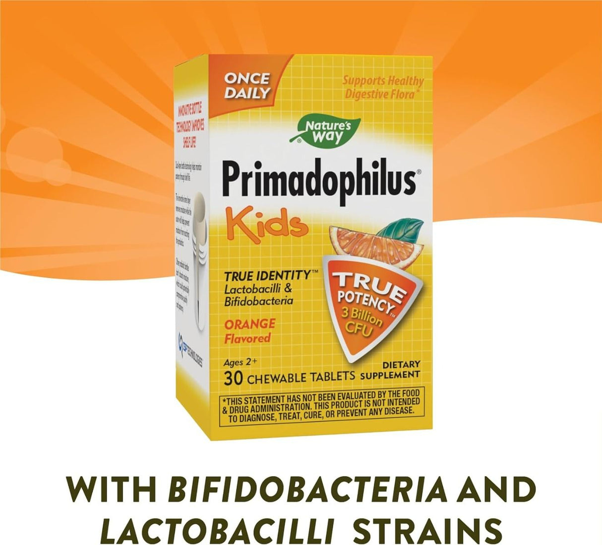 Primadophilus Kids 30Chewable TabletsOrange