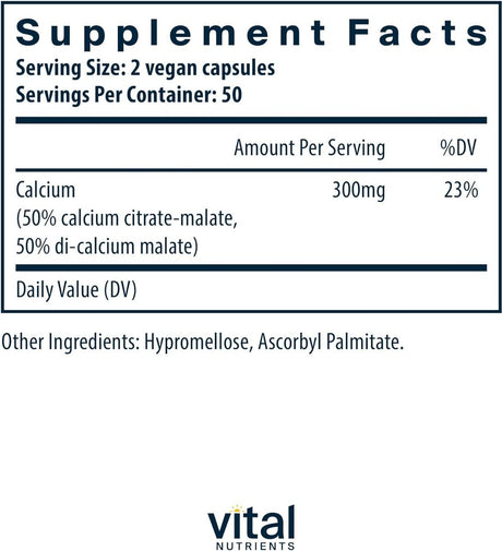 Calcium Citrate/Malate 150 MG 100Capsules