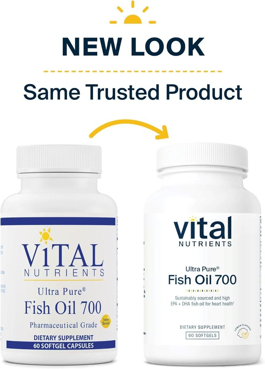 Ultra Pure Fish Oil 700 60 Softgels Lemon