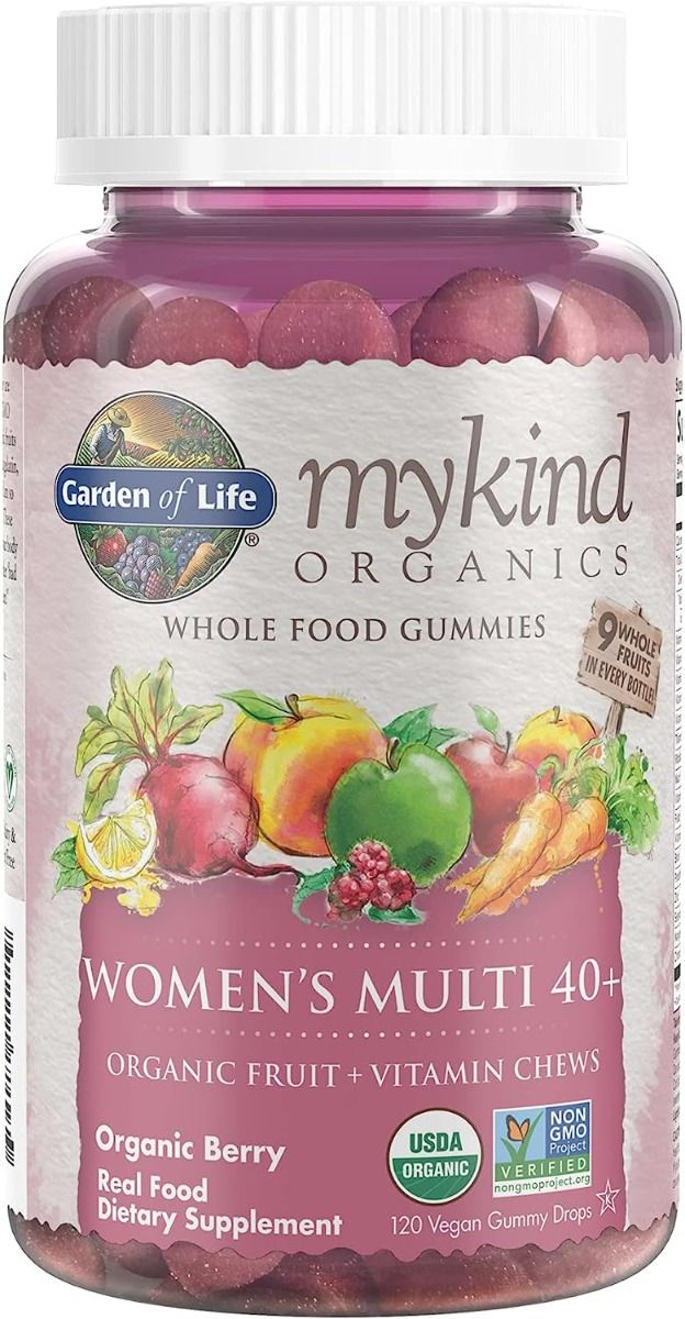 Mykind Organics Women's Multi 40+ Gummies Vegan Gummies Berry