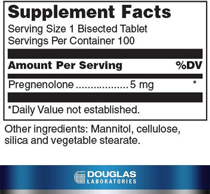 Pregnenolone 5 MG 100 Sublingual Tablets